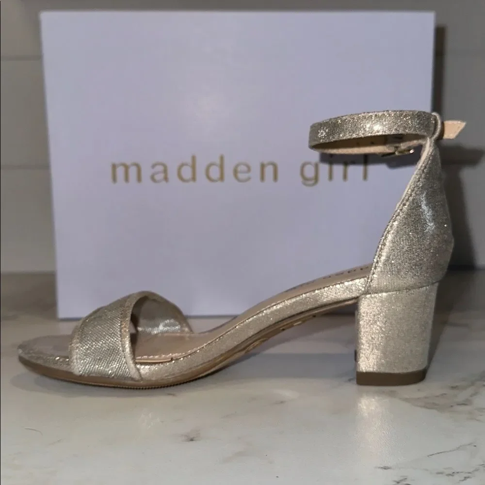 Madden Girl MMARISA Gold Mesh Heels NEW Size 13 Easter Church Wedding